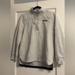 Vineyard Vines Gray Quarter-Zip Pullover